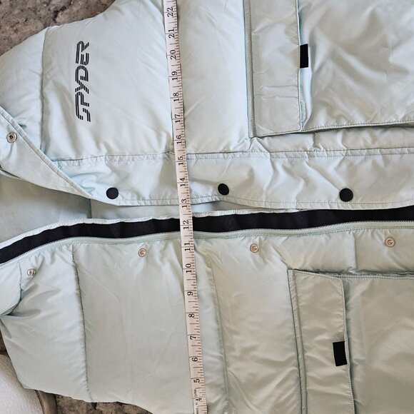 Spyder Down Vest pastel blue, Medium - Picture 7 of 11